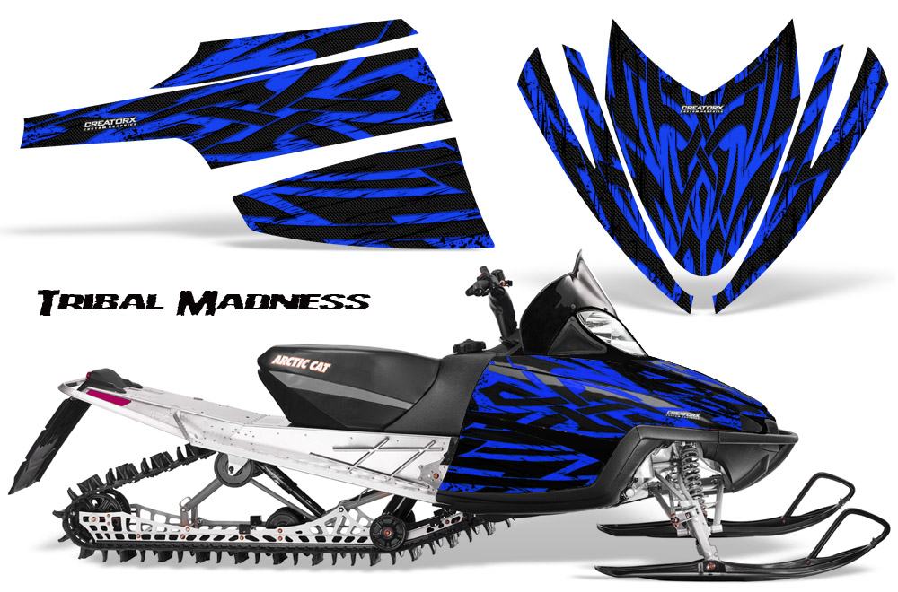 Arctic Cat M Series CrossFire Graphics Kit Tribal Madness Blue